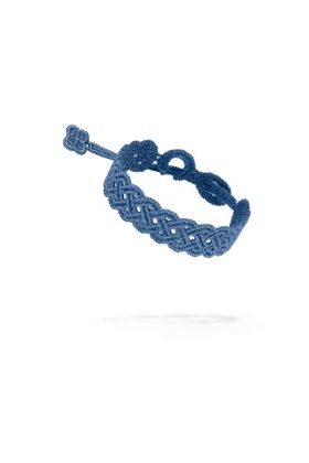 braccialetto-nodi-blu-acciaio