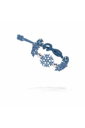 braccialetto-fiocco-di-neve-jewels-circoletto-blu-acciaio